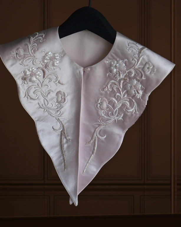 Blush Floral Shoulder Piece — close-up view